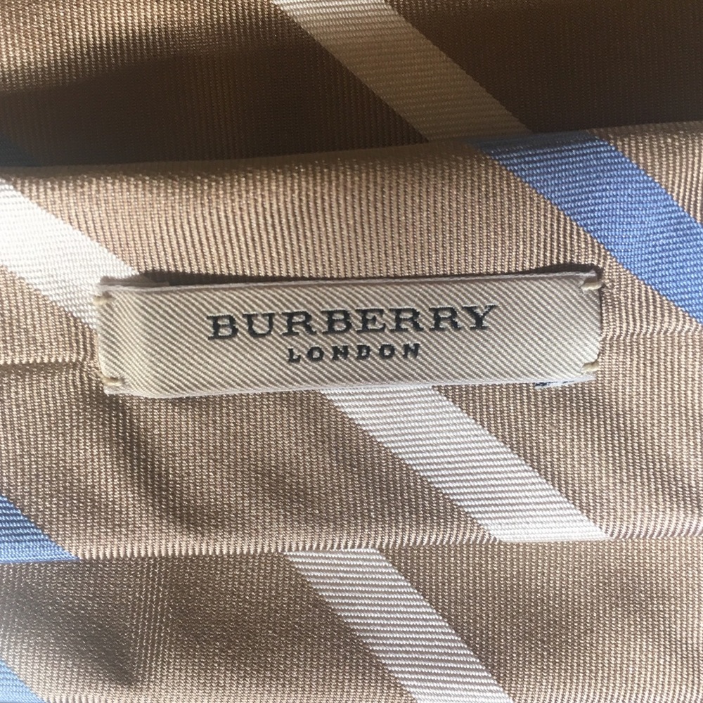 Drake’s for Burberry Silk Striped Handmade Tie